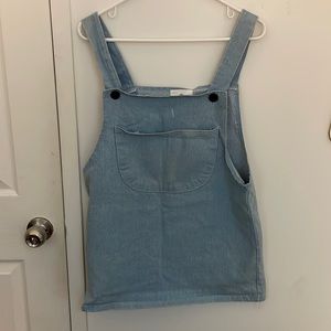 Korean brand jean overall dress
